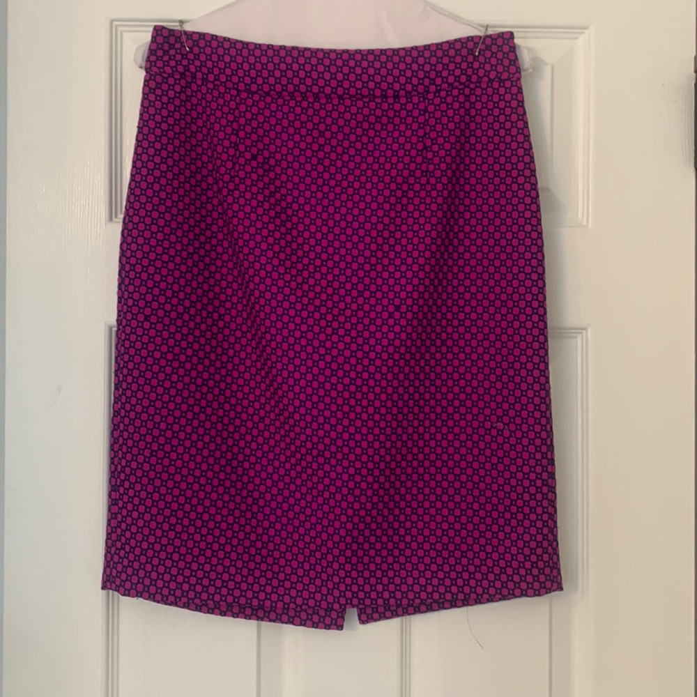 BR size 2 purple and blue pencil skirt